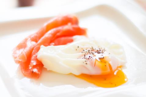 Salmon and Poached Eggs